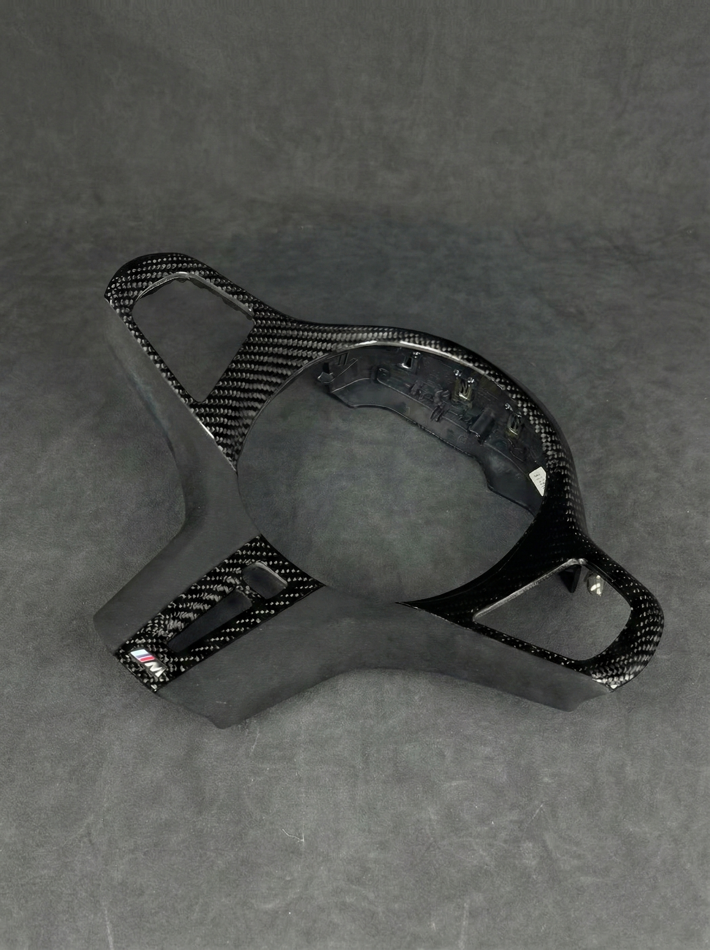 Carbon Fiber Gloss Steering Wheel Alcantara Trim