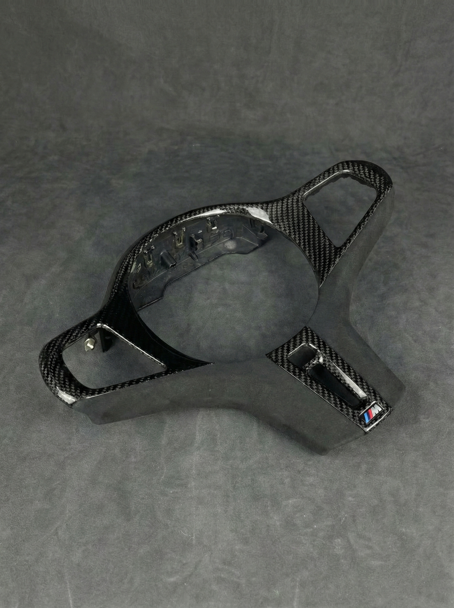 Carbon Fiber Gloss Steering Wheel Alcantara Trim